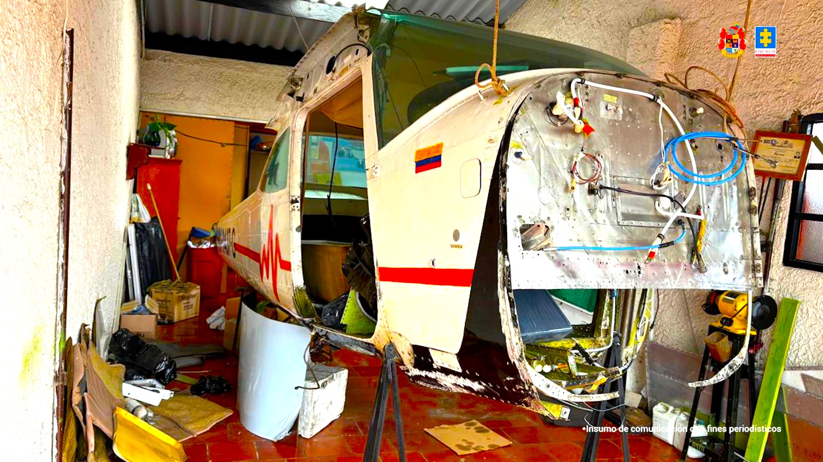 Descubren avioneta armada en finca de Chia para ruta narco entre Venezuela y EE. UU.1