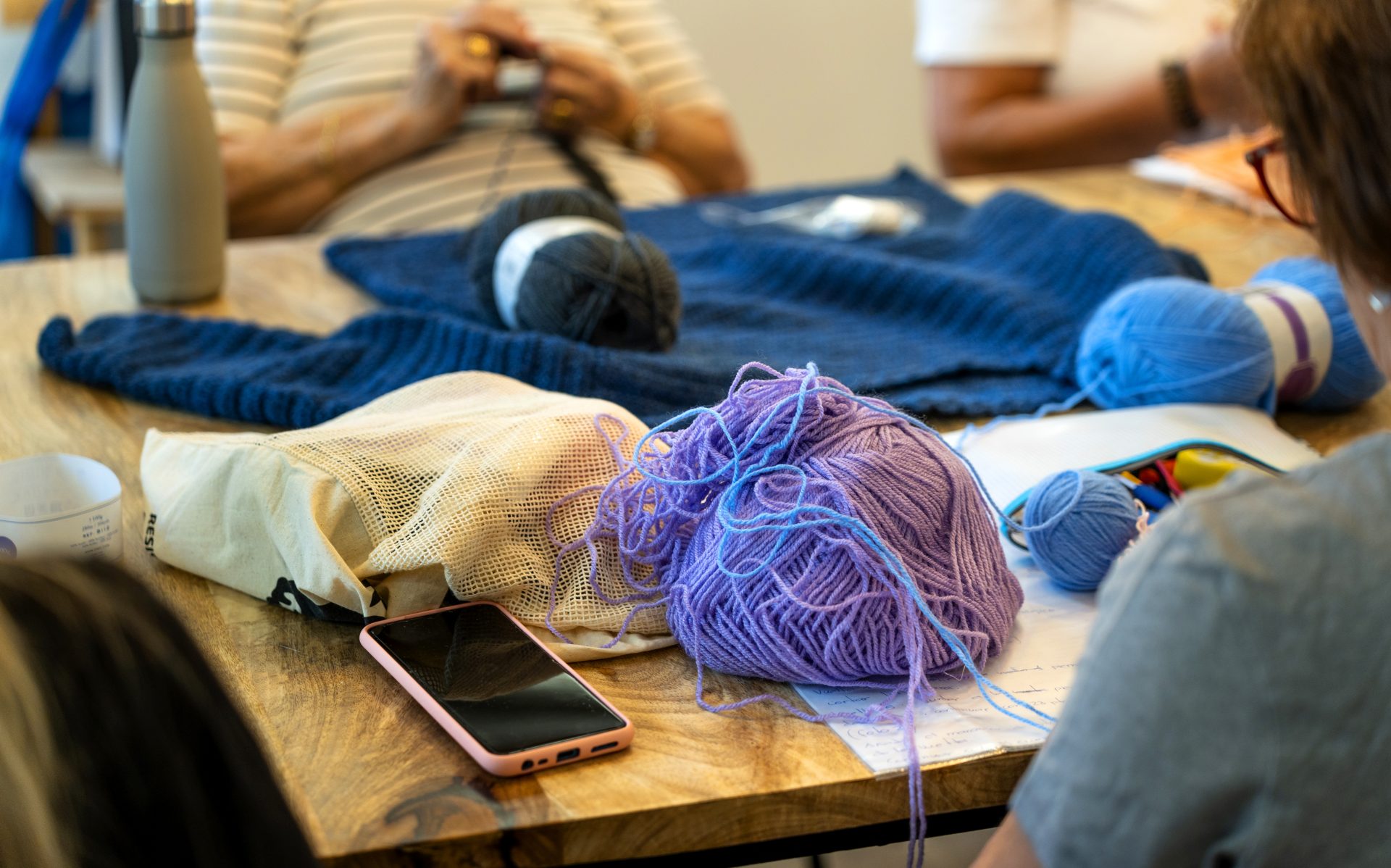 crochet club elderly women knitting together in a 2025 03 10 11 39 18 utc