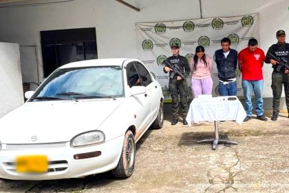 Extorsion tras hurto de vehiculo en Fusagasuga tres judicializados