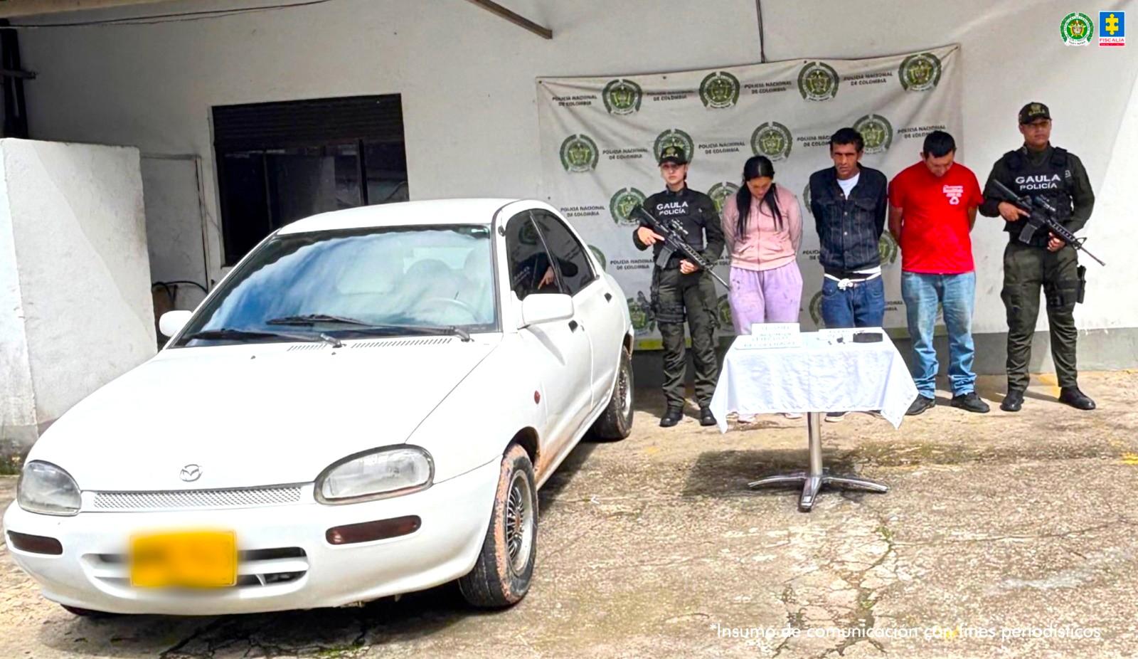 Extorsion tras hurto de vehiculo en Fusagasuga tres judicializados