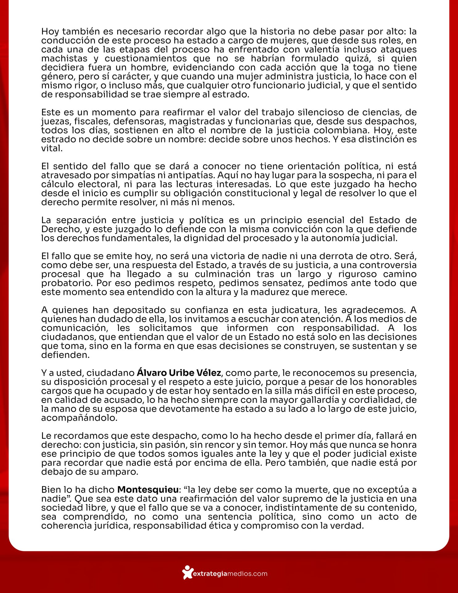 Discurso Sandra Liliana Heredia Aranda