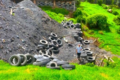 Grave amenaza ambiental en Cogua: suspendido relleno ilegal con carbón y llantas