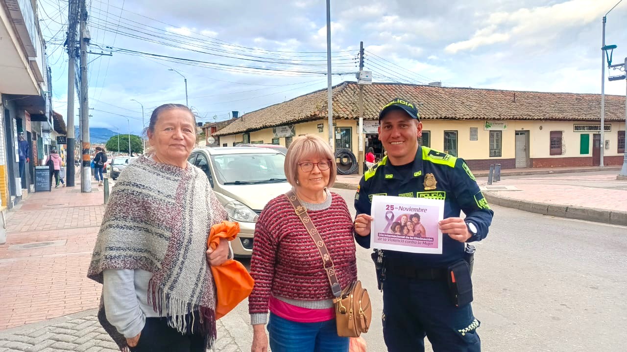 Zipaquira prende alertas accion de la Policia contra la violencia de genero moviliza a la comunidad2