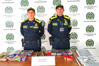 La Policia Nacional refuerza controles contra la polvora en Zipaquira para proteger a menores1
