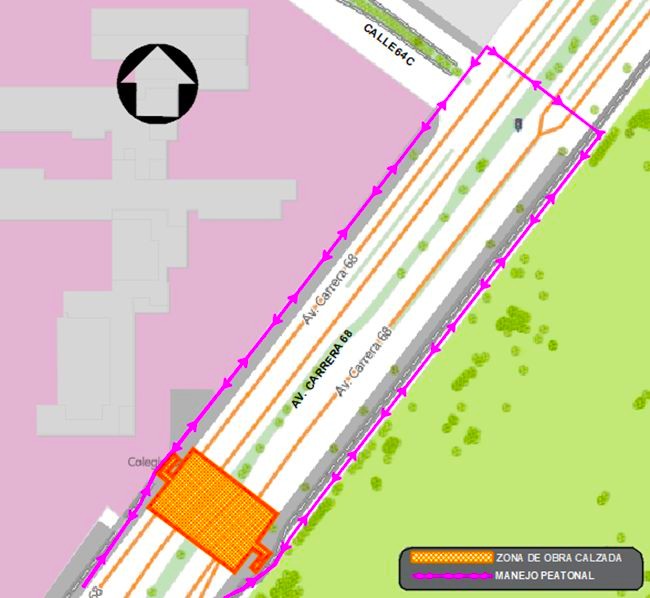 Bogota anuncia cierres nocturnos en la carrera 68 entre calles 63 y 64C por demolicion de puente peatonalapa2