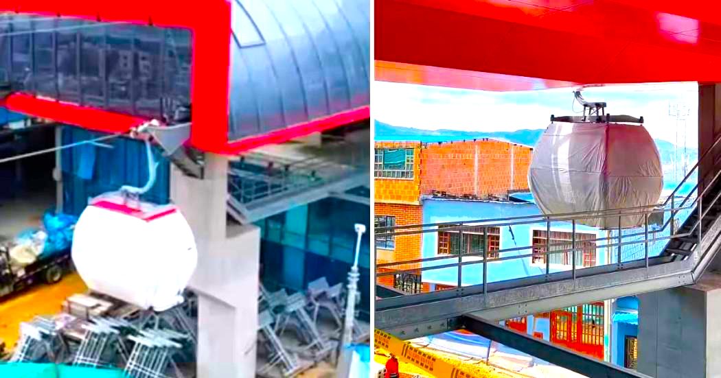 Bogota inicia pruebas del TransMiCable de San Cristobal las cabinas ya recorren el trazado1