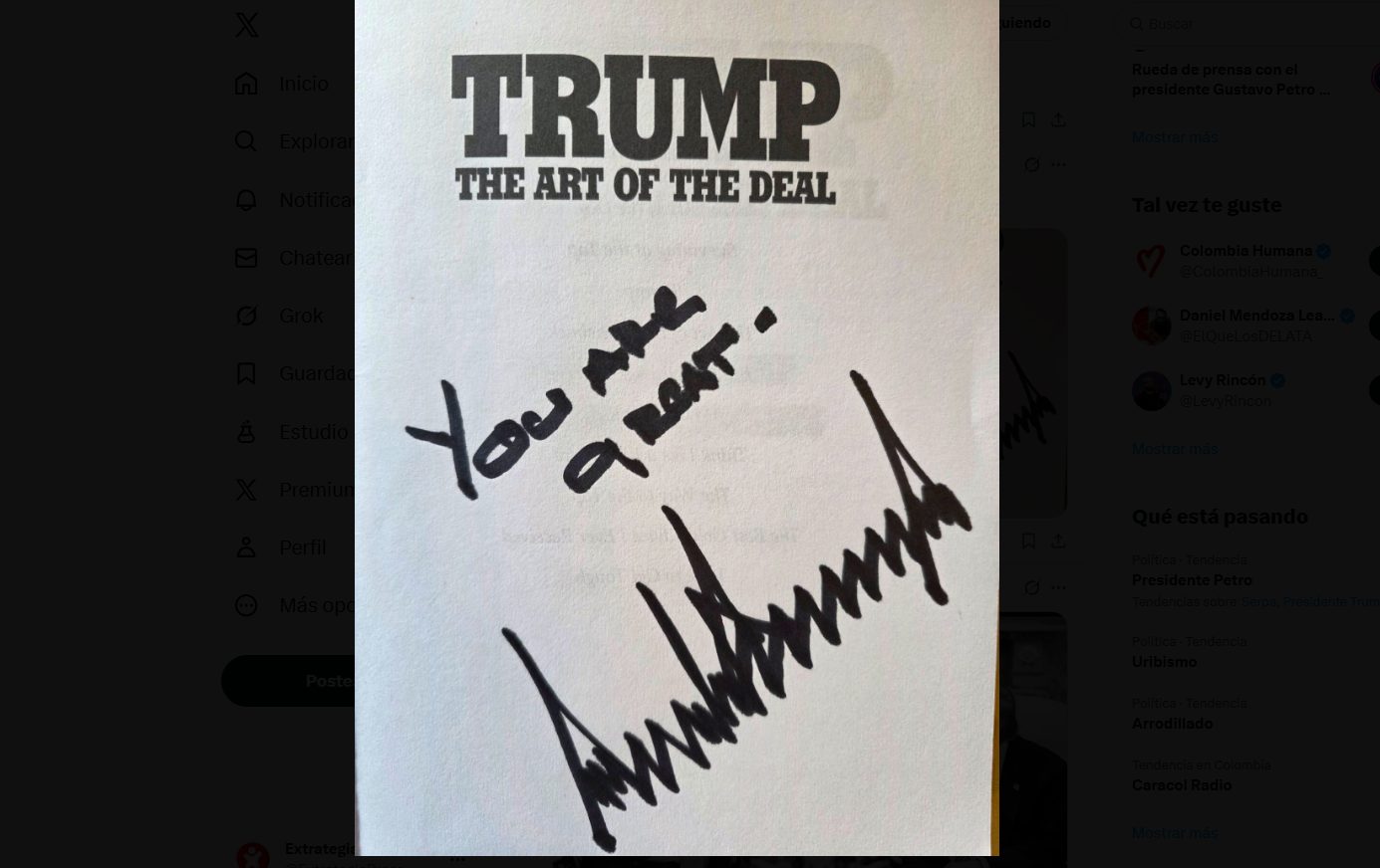 La frase que Trump le envio a Petro despues de la reunion y que puso a hablar a Washington y Bogota2