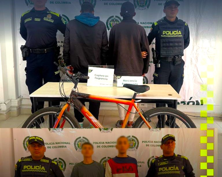 Sorprendidos robando cuatro capturados en Chia y recuperadas bicicletas por mas de 34 millones2