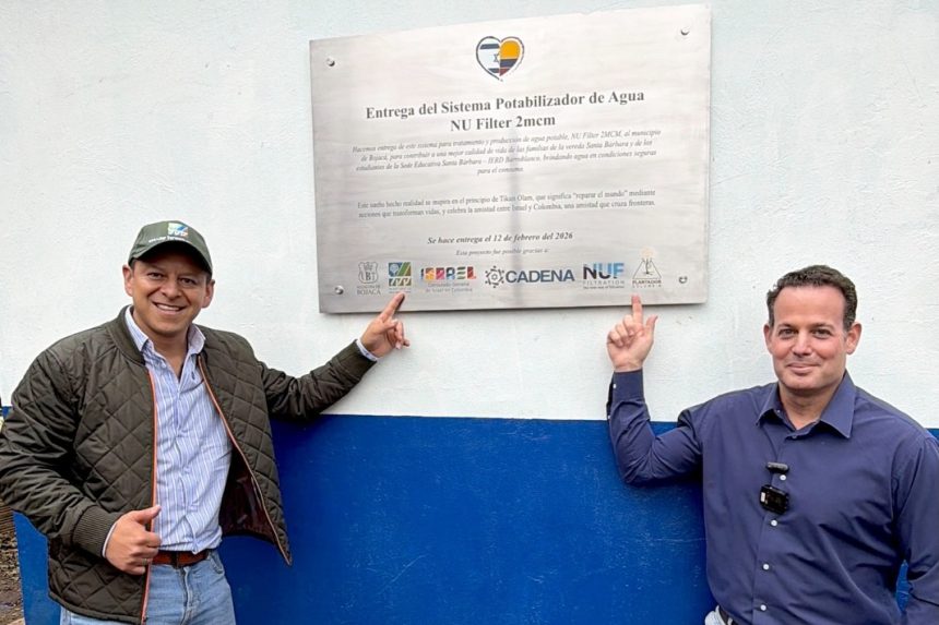 Tecnologia israeli lleva agua potable a zona rural de Bojaca y mejora la vida de 500 habitantes1