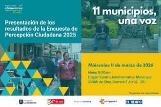 Chia sera sede de la presentacion de la Encuesta de Percepcion Ciudadana 2025 en Sabana Centro