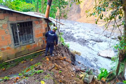 Creciente subita del rio Veraguas deja vivienda en riesgo en Pacho adulta mayor fue evacuada