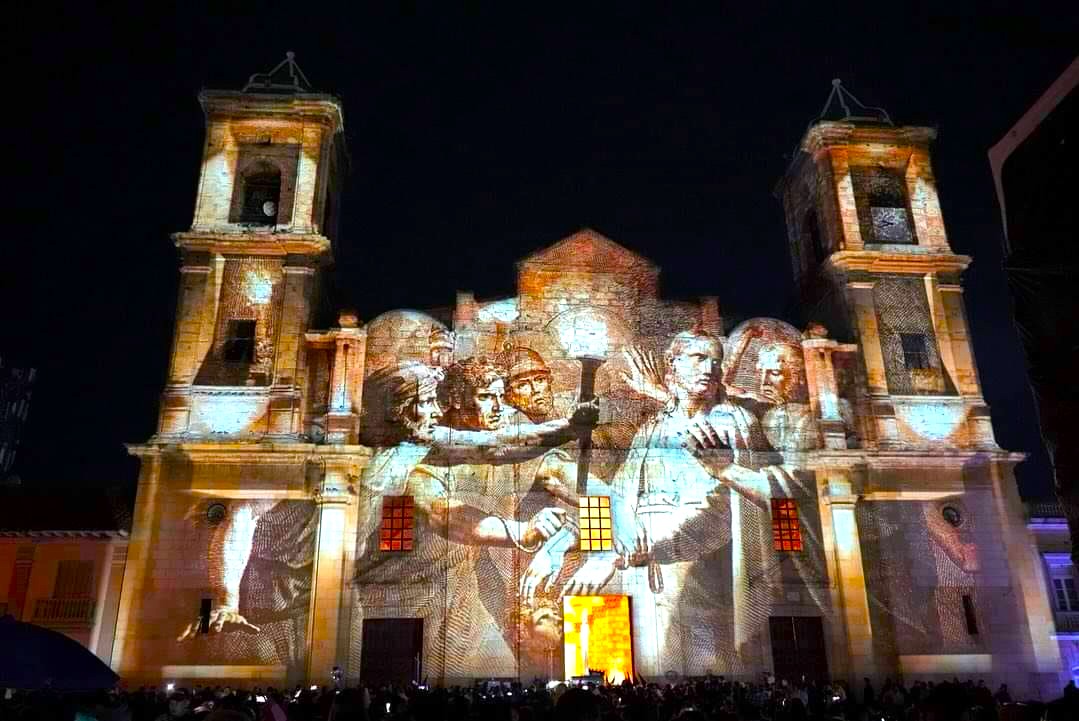 El mapping religioso en la Catedral Diocesana de Zipaquira se convierte en un gran atractivo de Semana Santa1