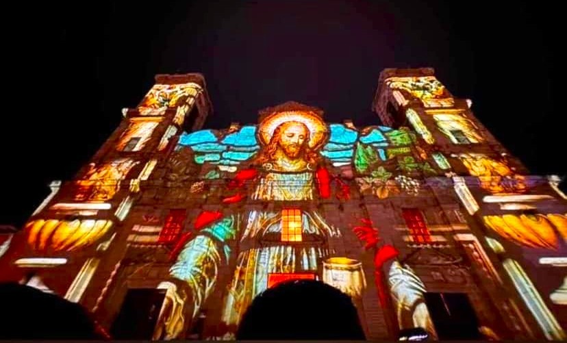 El mapping religioso en la Catedral Diocesana de Zipaquira se convierte en un gran atractivo de Semana Santa2