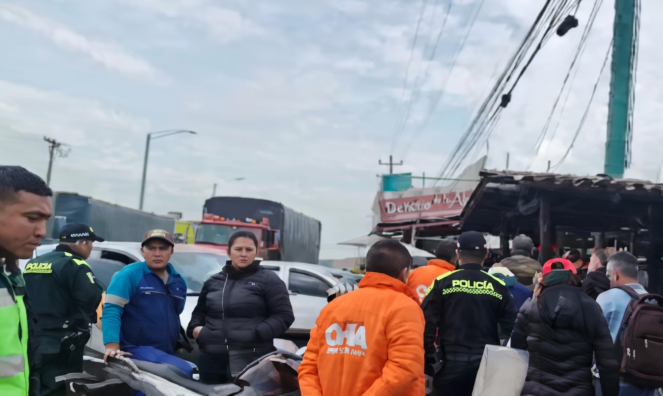 En Chia Comerciantes nocturnos levantan la manifestacion tras dialogo con autoridades 2