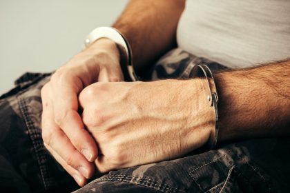 handcuffed soldier in military army clothes 2026 01 06 09 54 02 utc