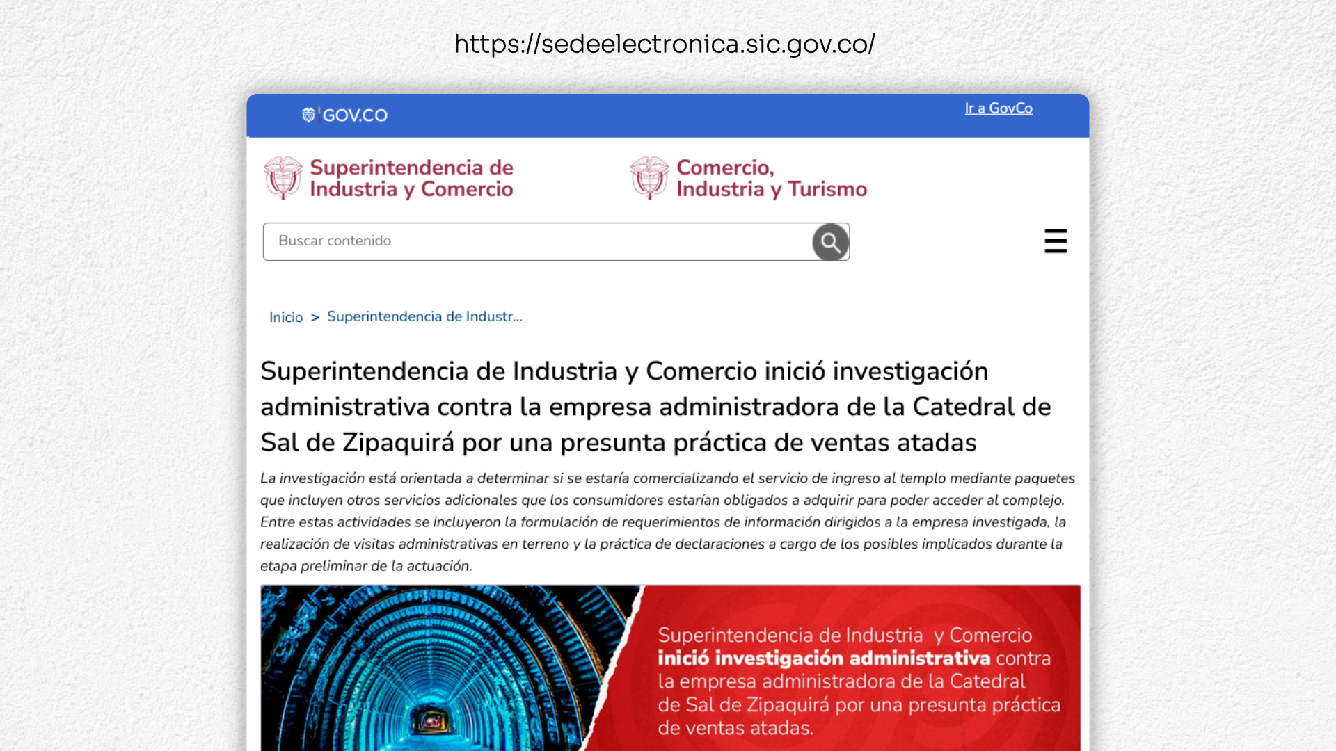 Catedral de Sal rindio informe por investigacion de la SIC 4