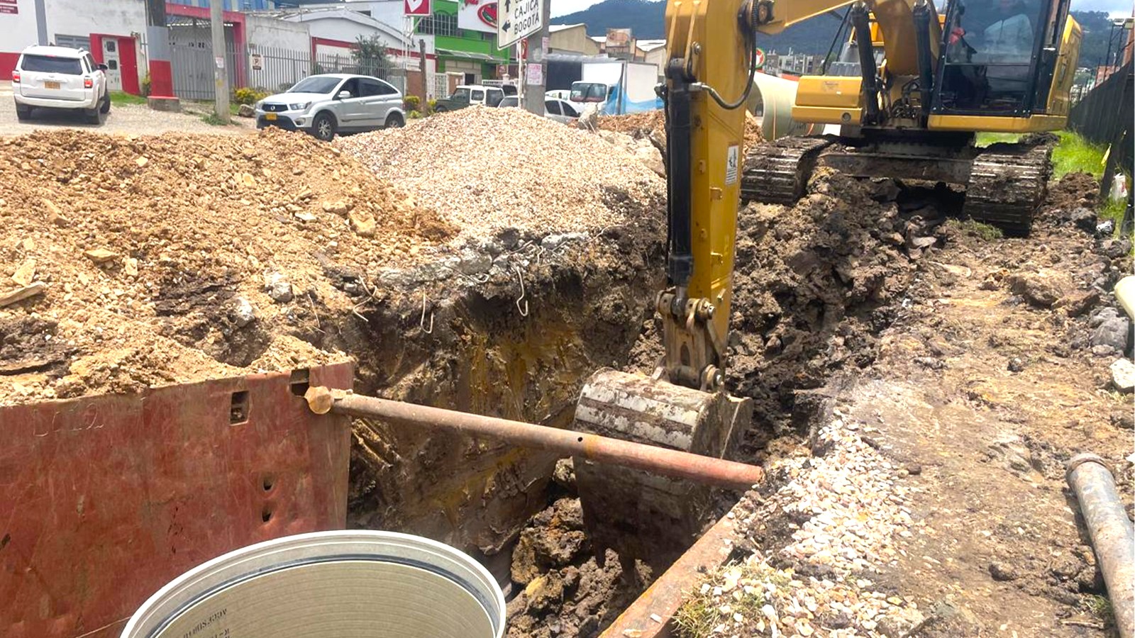 Colector Pluvial de la calle 4 en Zipaquira alcanza 75 de avance y entra en fase definitiva 1