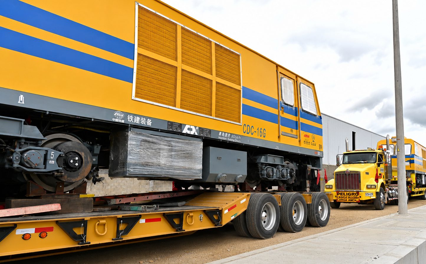 RegioTram de Occidente acelera obras en Cundinamarca con llegada de maquinaria ferroviaria a Facatativa2
