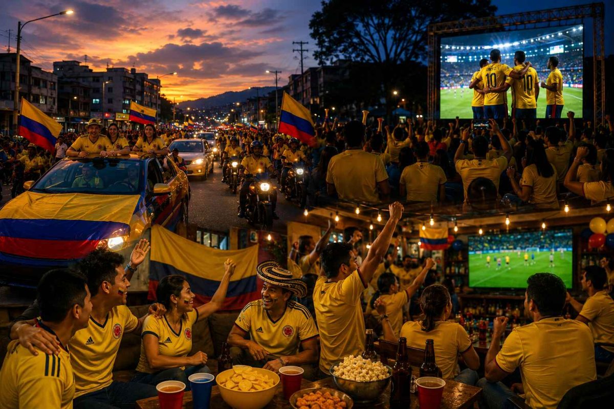 Rituales mundialistas en Colombia caravanas pantallas y cabalas