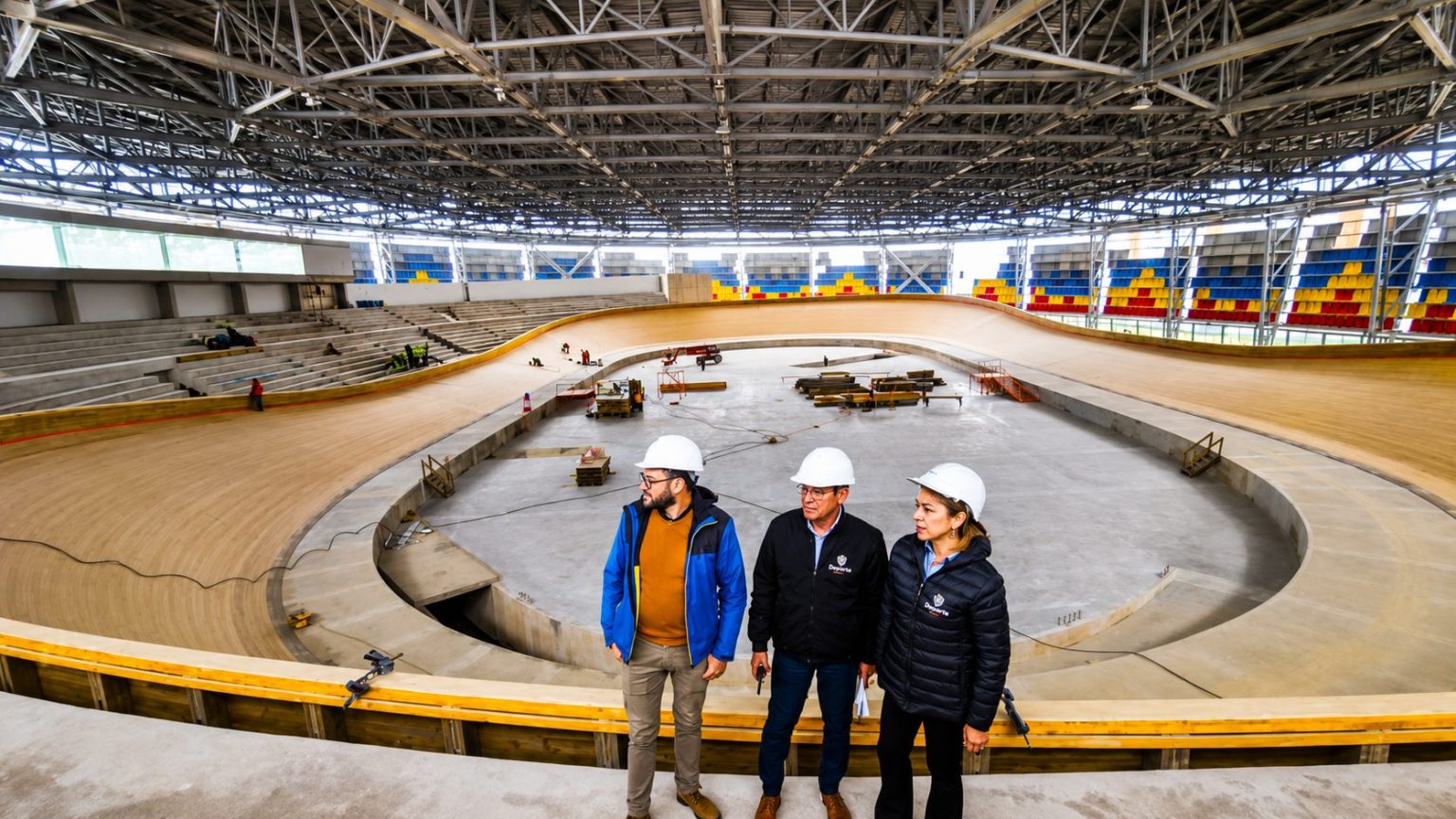 Velodromo de Mosquera supera el 93 de avance y se prepara para recibir competencias internacionales de ciclismo1