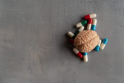 brain health with medication on gray background 2026 03 24 07 42 27 utc