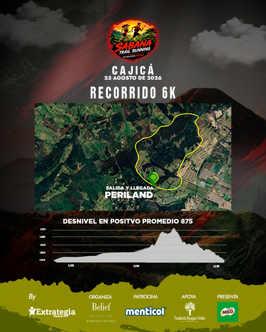 Sabana Trail Extrategia Medios: Cajicá será sede de una carrera de montaña con distancias de 6K, 16K y 21K 11