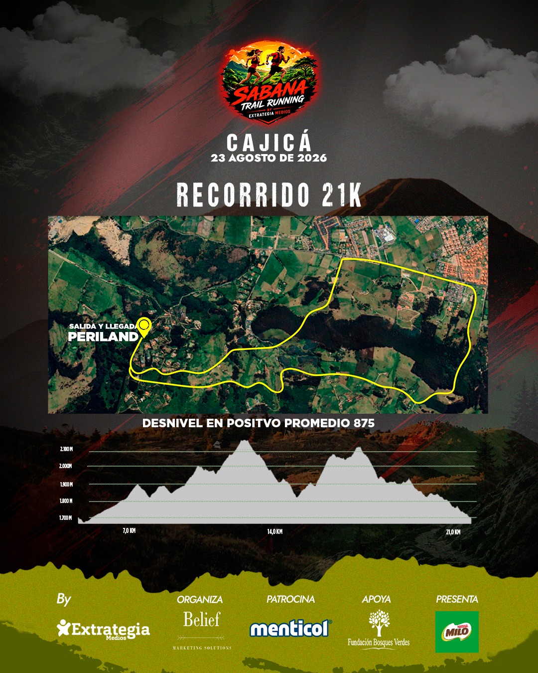 Sabana Trail Extrategia Medios: Cajicá será sede de una carrera de montaña con distancias de 6K, 16K y 21K 13