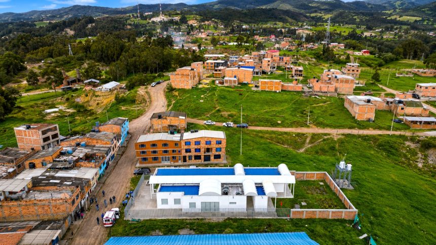 Nuevo puesto de salud de Patio Bonito, en Nemocón, una infraestructura de 401 metros cuadrados que está cerca de ser entregada y que permitirá mejorar la atención médica para más de 5.000 habitantes de esta zona rural de Cundinamarca.
