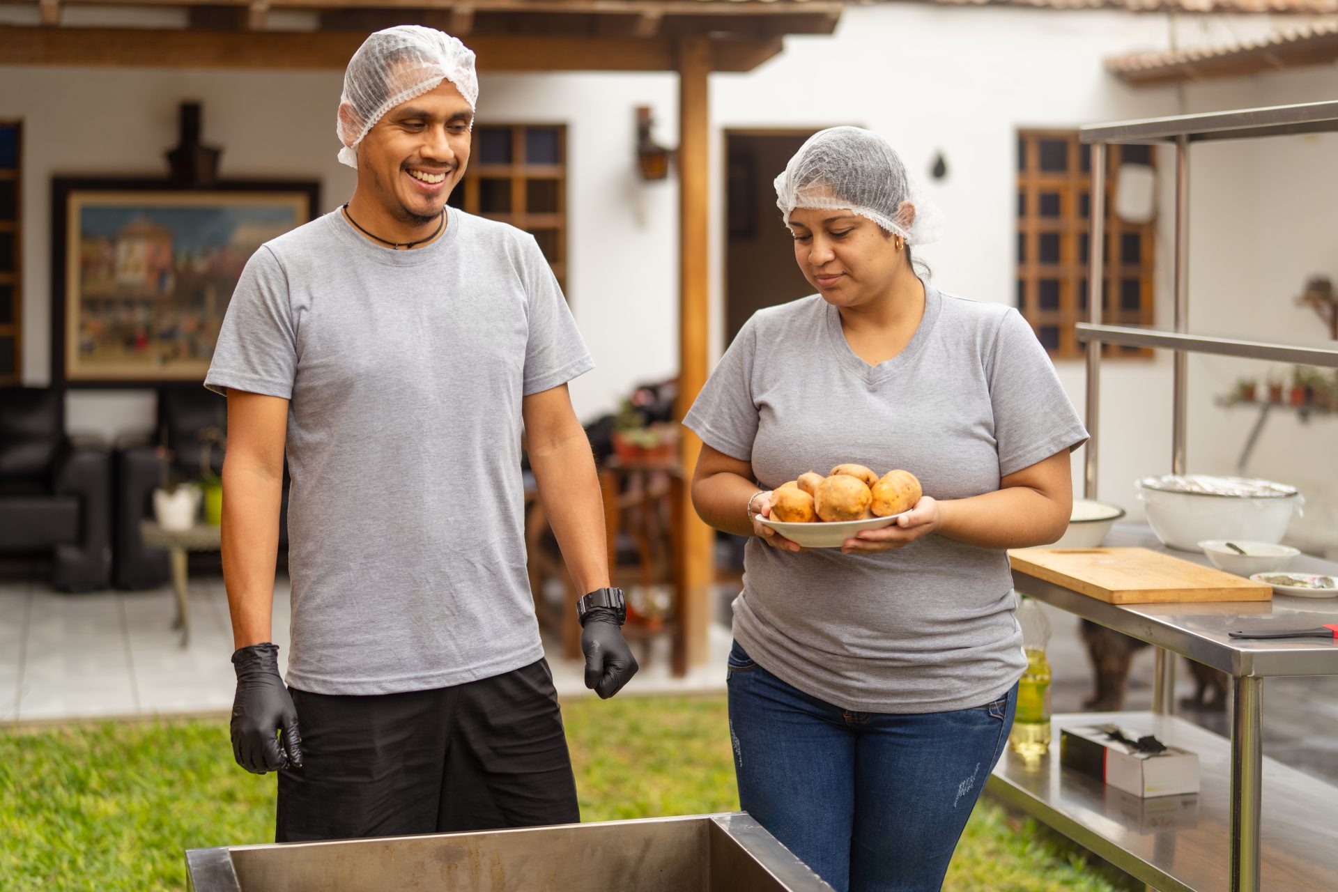 latin american cooks preparing boiled potatoes for 2026 03 24 07 16 22 utc