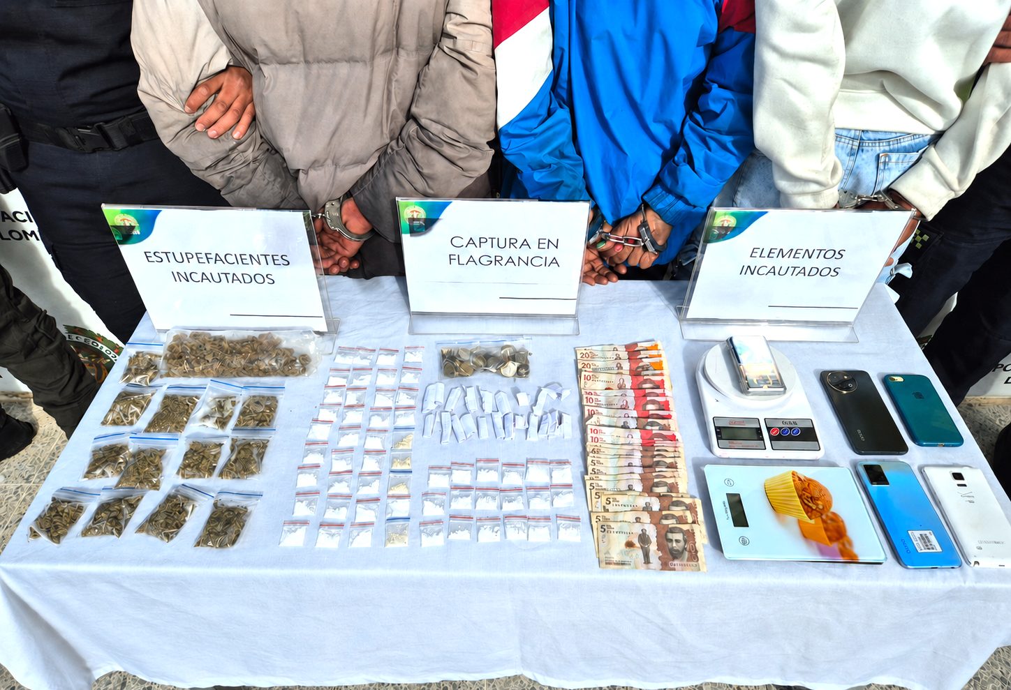 Capturan en Tabio a alias ‘El Causa’ y a otras dos personas señaladas de vender estupefacientes 2