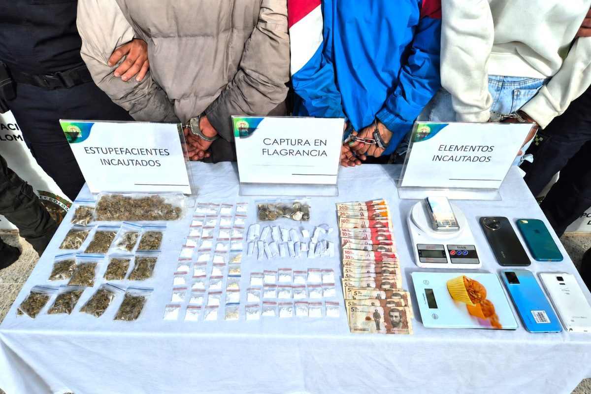 Capturan en Tabio a alias ‘El Causa’ y a otras dos personas señaladas de vender estupefacientes