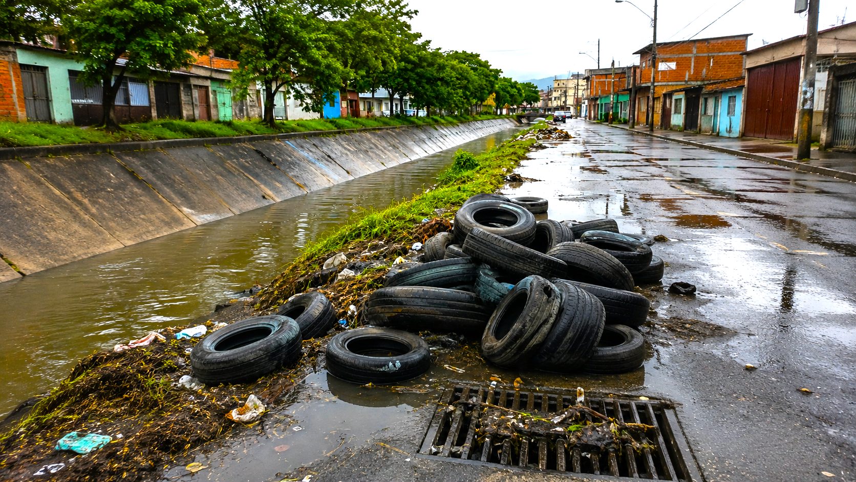 Llantas usadas mal desechadas pueden causar contaminación, enfermedades e inundaciones 3 Llantas usadas mal desechadas pueden causar contaminación, enfermedades e inundaciones 2