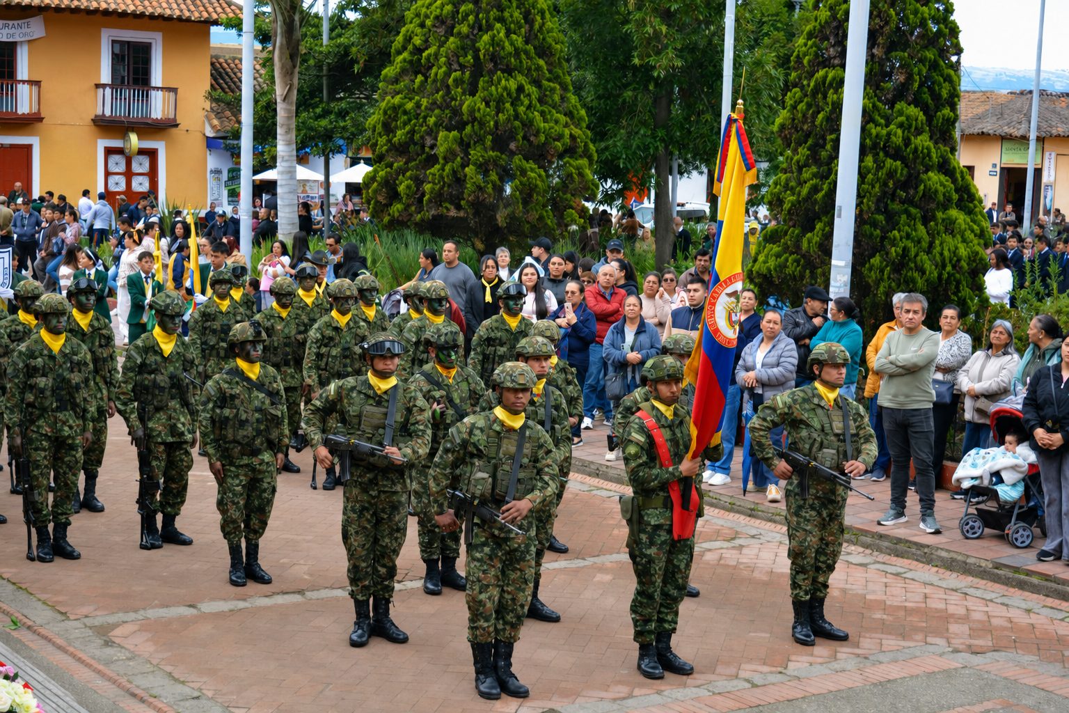 Nemocón conmemoró 426 años de su constitución colonial con desfile cívico-militar 1