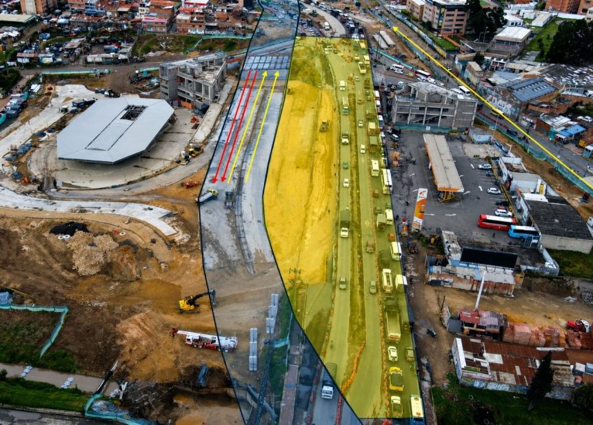 Obras de TransMilenio en Soacha transforman la Autopista Sur: así avanzan el deprimido de 3M y el puente de la calle 22