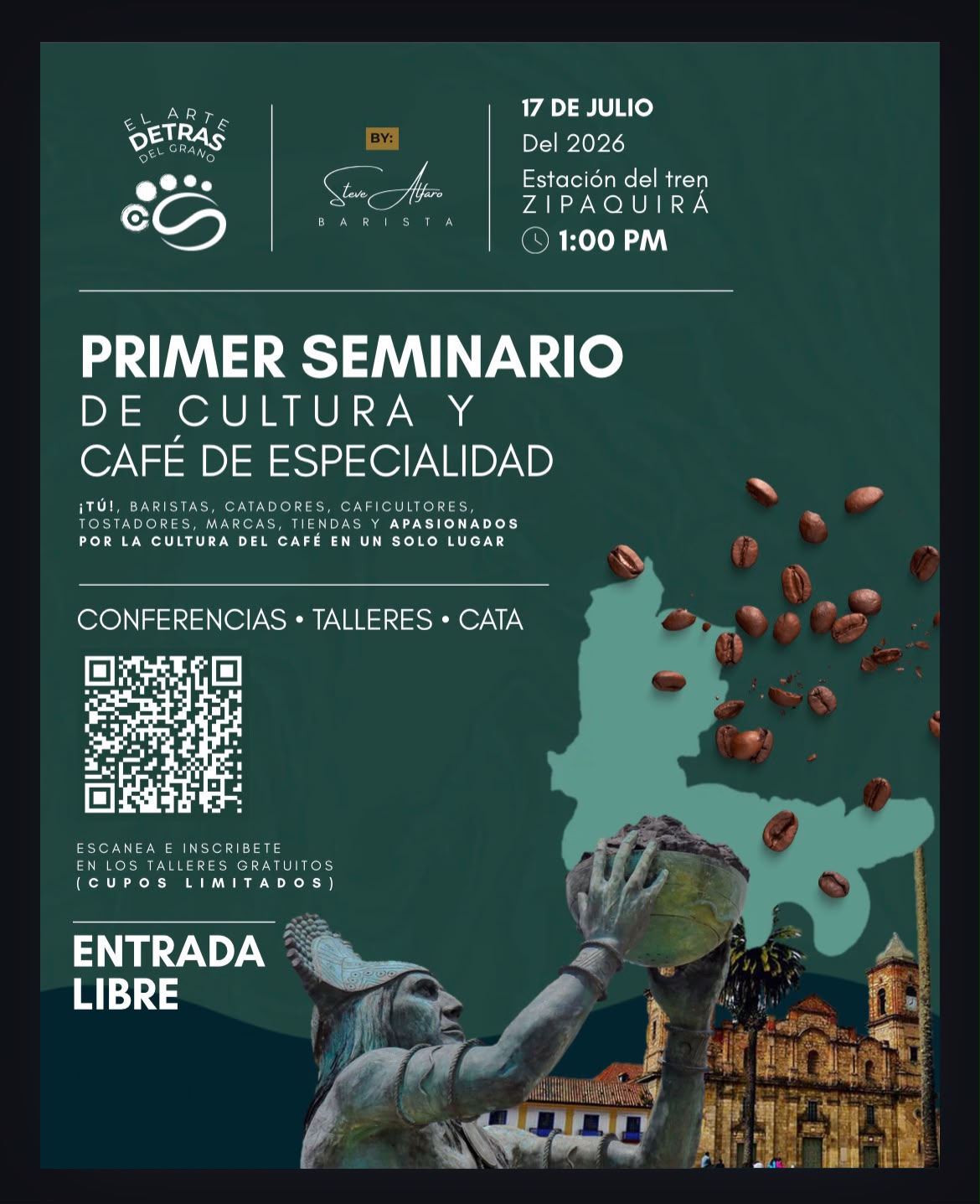 Zipaquirá será sede del Primer Seminario de Cultura y Café de Especialidad, con entrada gratis 1
