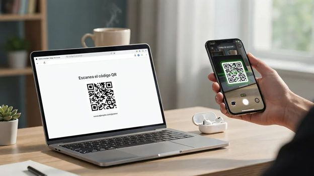¿Cómo leer códigos QR mientras se trabaja en un portátil o un ordenador de sobremesa? 11 ¿Cómo leer códigos QR mientras se trabaja en un portátil o un ordenador de sobremesa? 10