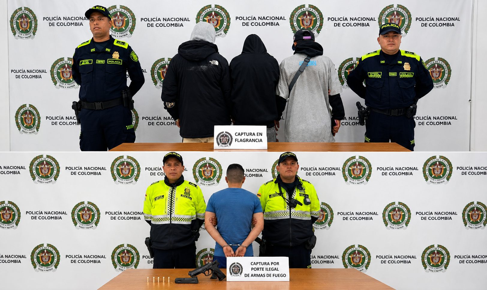 Cuatro capturados en Zipaquirá durante operativos por presunto hurto y porte ilegal de arma de fuego 11