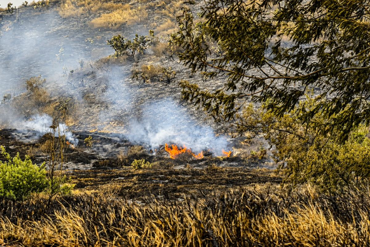 Emergencia cerca de Mondoñedo: 75 personas combaten incendio forestal entre Bojacá y Mosquera