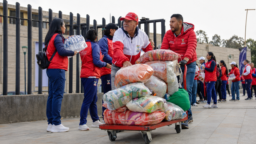 Soacha reúne 70 toneladas de ayudas para damnificados por el terremoto en Vijes, Valle del Cauca