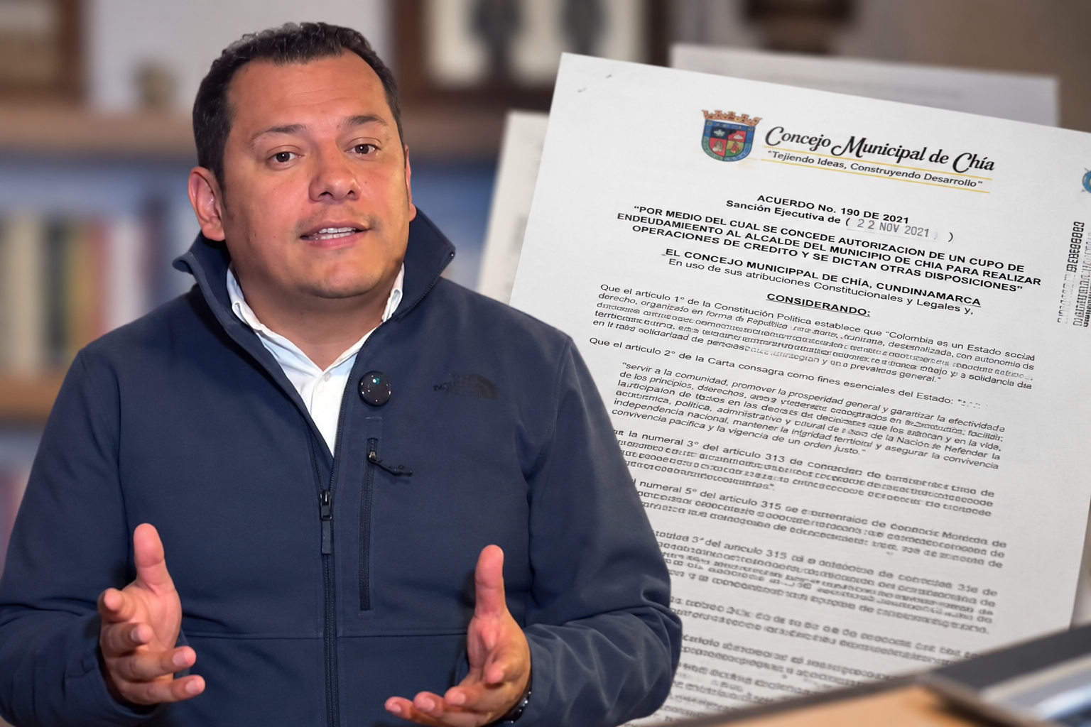 Exalcalde de Chía responde a cargos de la Procuraduría por empréstito de $40.000 millones 1 Exalcalde de Chía responde a cargos de la Procuraduría por empréstito de $40.000 millones