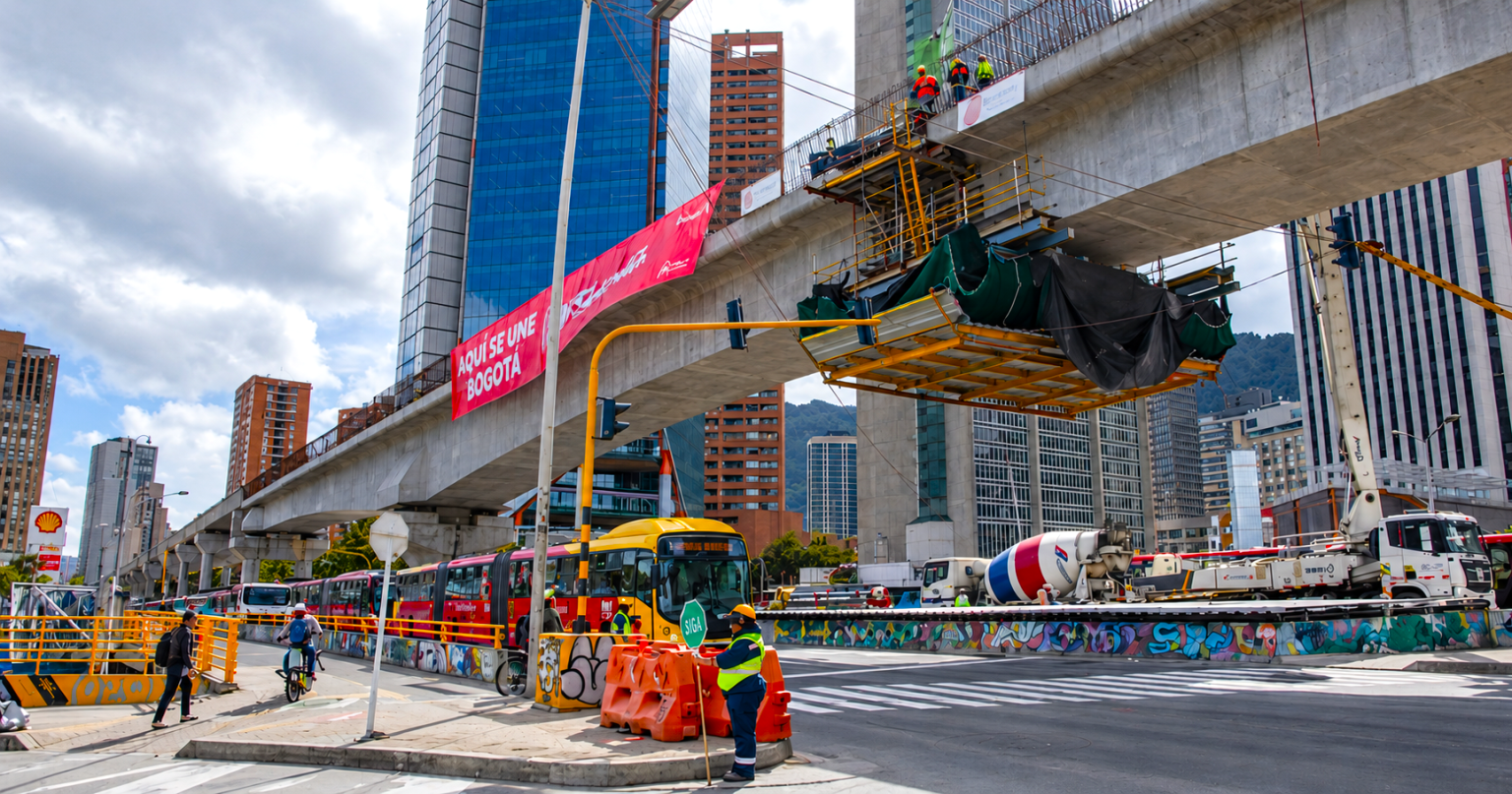 Metro de Bogotá llega al 82,33 % de avance: dos trenes ya recorren juntos sus 17 kilómetros de viaducto 2