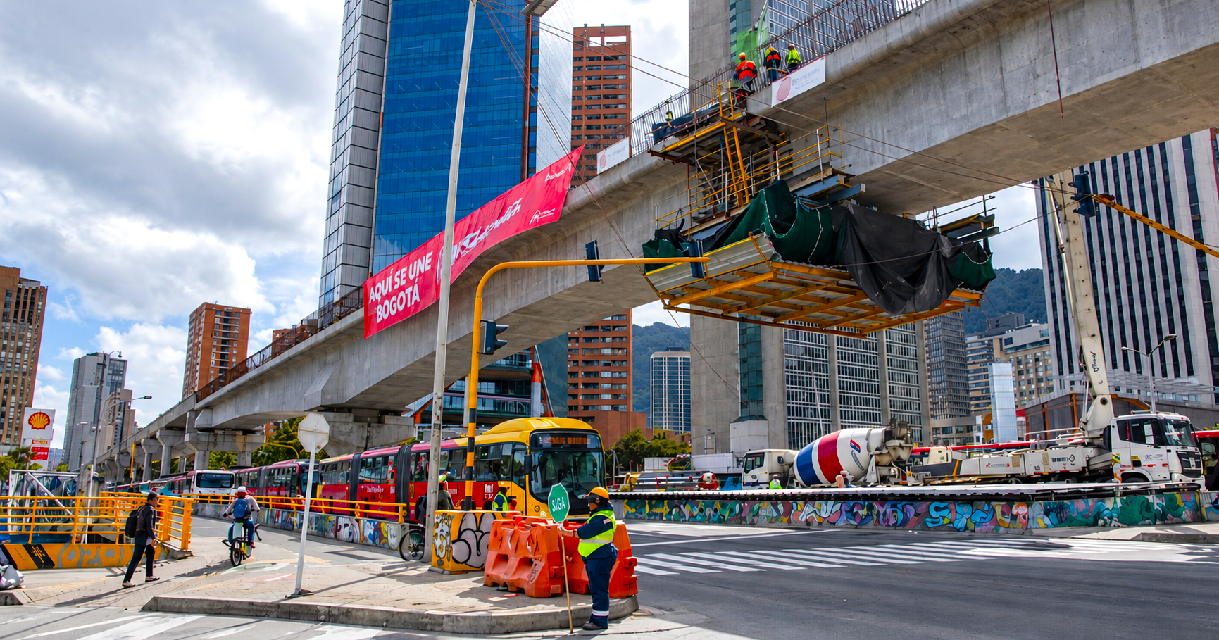 Metro de Bogotá llega al 82,33 % de avance: dos trenes ya recorren juntos sus 17 kilómetros de viaducto 11