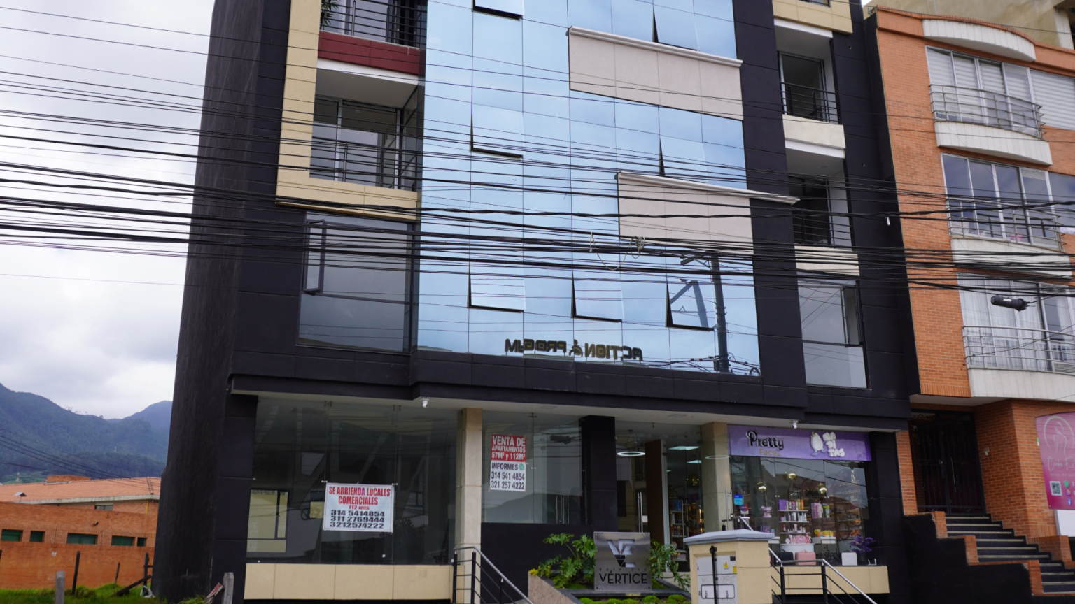 Edificio Vértice, sobre la avenida principal de Zipaquirá, ofrece apartamentos con terraza de 360 grados y locales comerciales en arriendo