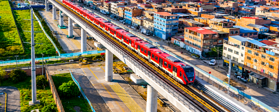 Metro de Bogotá llega al 82,33 % de avance: dos trenes ya recorren juntos sus 17 kilómetros de viaducto 1