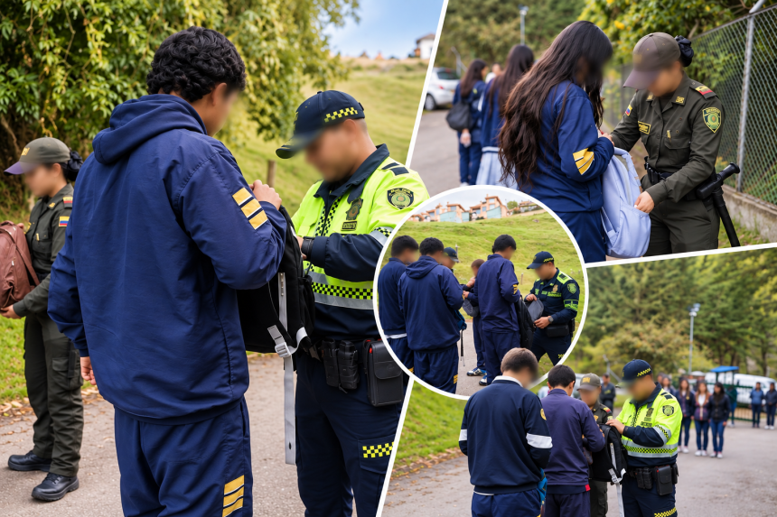 ‘Plan Mochila’ llega a colegios de la Sabana: Policía refuerza prevención frente a drogas, vapeadores y armas