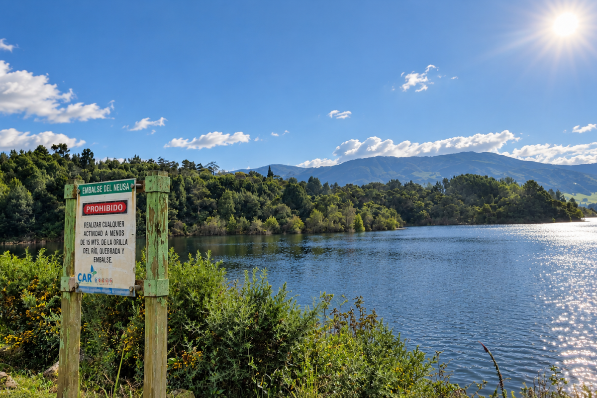 El Neusa supera el 85 %, pero las altas temperaturas obligan a reforzar el ahorro de agua