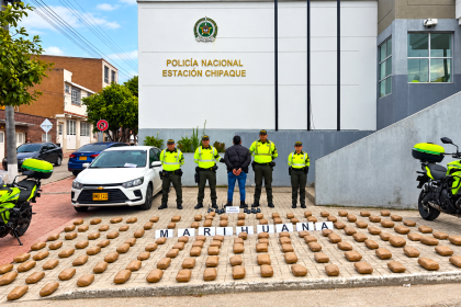 En Chipaque, sobre la vía Bogotá–Villavicencio, hallan 145 paquetes de marihuana dentro de un camión 19